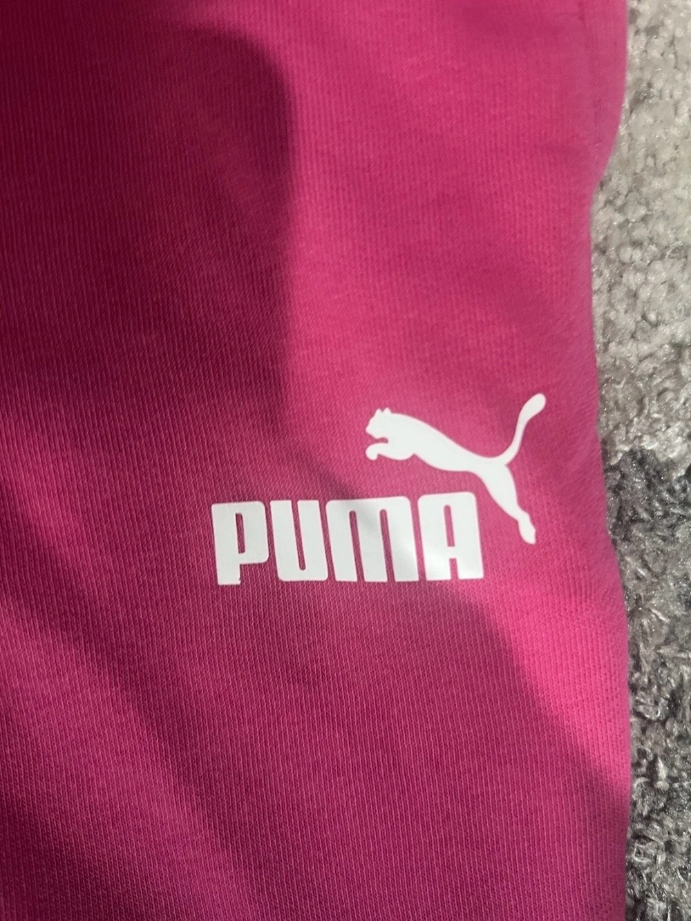 2 Puma Women's Power Cat Jogging Pants Pink Heather & Vivid Violet, XL - Picture 7 of 14